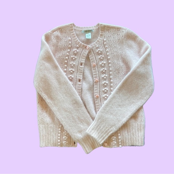 Unbelievable Light Baby Pink Angora Rabbit Hair and Lamb’s Wool Cardigan 🔥 - Picture 2 of 4